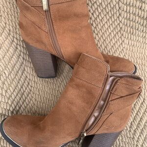 Brown Suede Ankle Boots